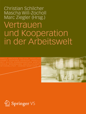cover image of Vertrauen und Kooperation in der Arbeitswelt